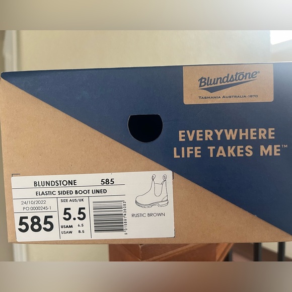 NWT Blundstone Classic Chelsea Boot 585 Rustic Brown - Picture 6 of 6